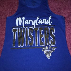 Blue 2018 practice wear tank top